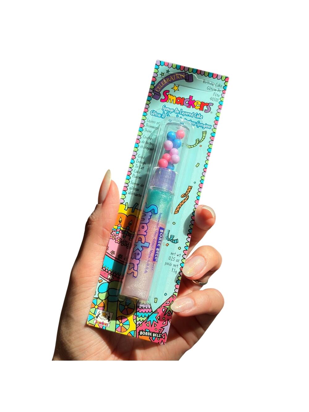 VTG RARE Y2k Bonne Bell Lip Smackers Sponge On Layered Birthday Cake Gloss